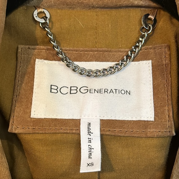 BCBGeneration tan suede jacket. - Picture 2 of 3